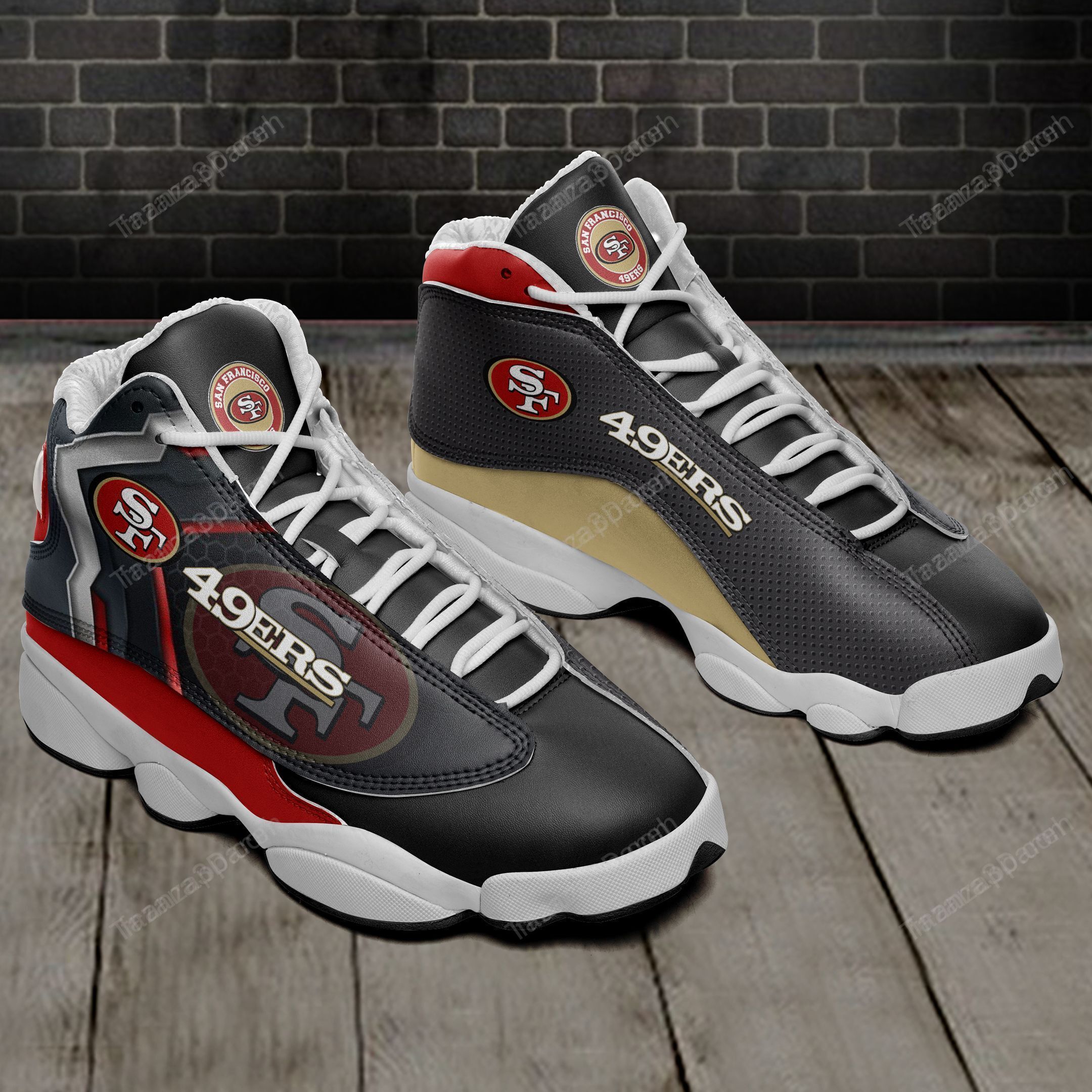 San Francisco 49Ers Air Jd13 Sneakers 651