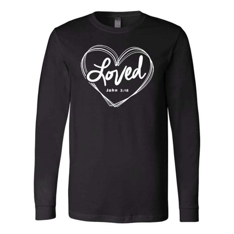 Love John 3:16 bible verse long sleeve t-shirt – christian apparel