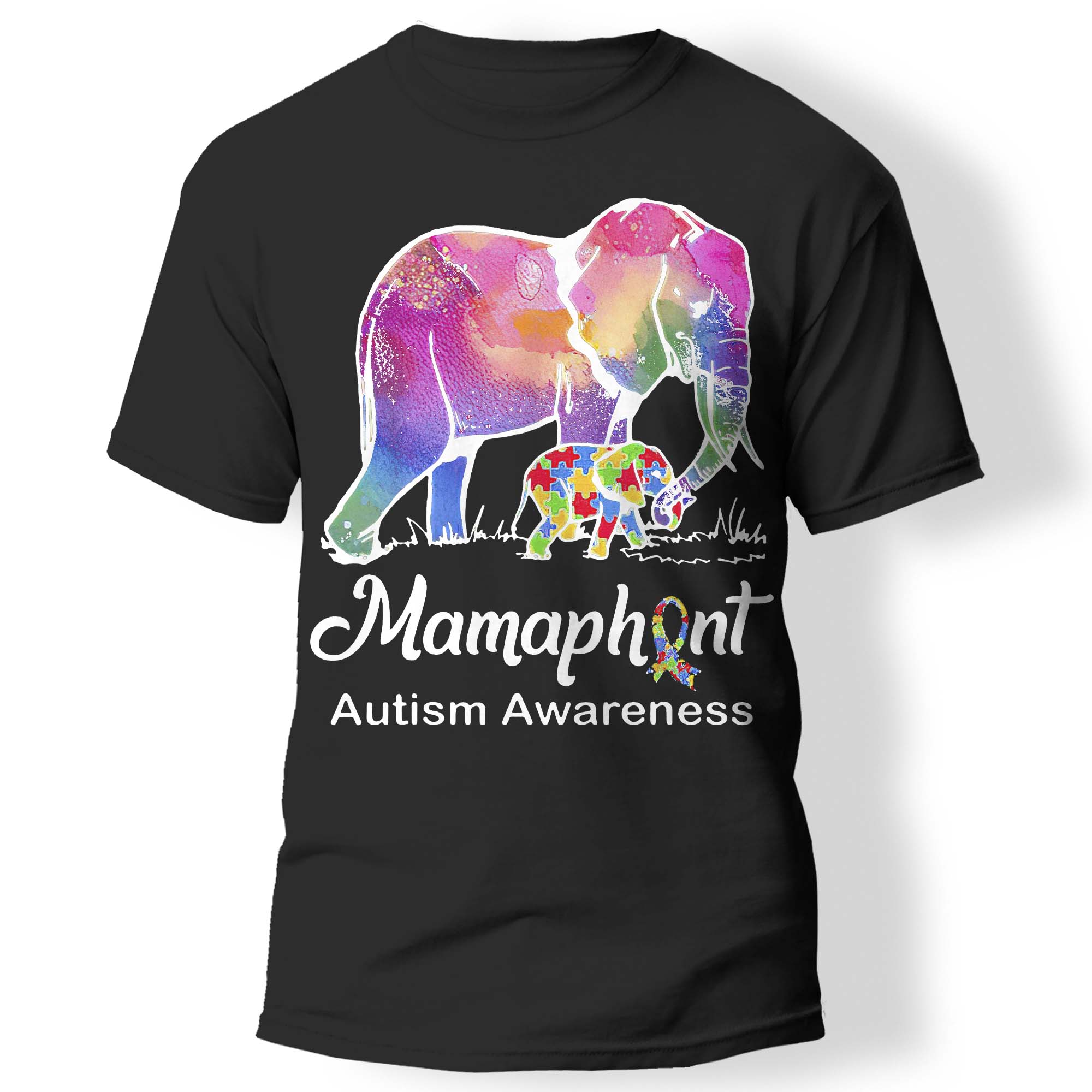 Mama Elephant Autism Support Autism Mamaphant Autism Autism Tshirt, Autism Awareness Month