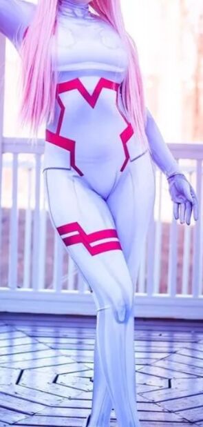 Zero Two Cosplay Costume Darling in the Franxx 02 Klaxosaur Princess 001 Zentai Halloween Bodysuit Catsuit Adults Kids alx