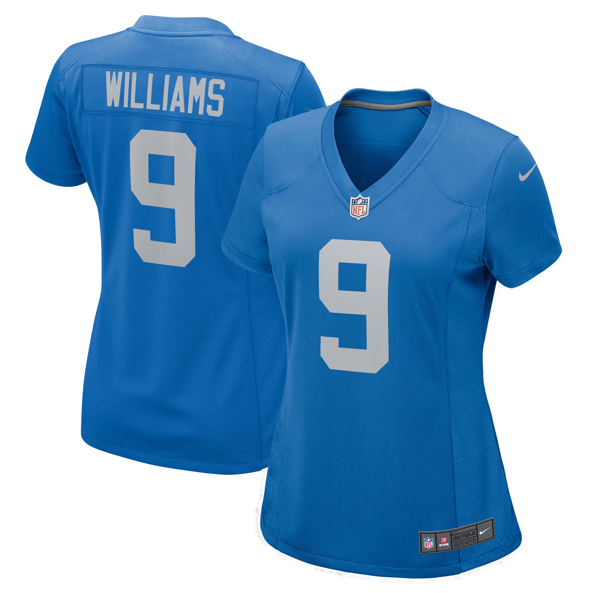 Women’s Detroit Lions Jameson Williams Blue Player Game Jersey