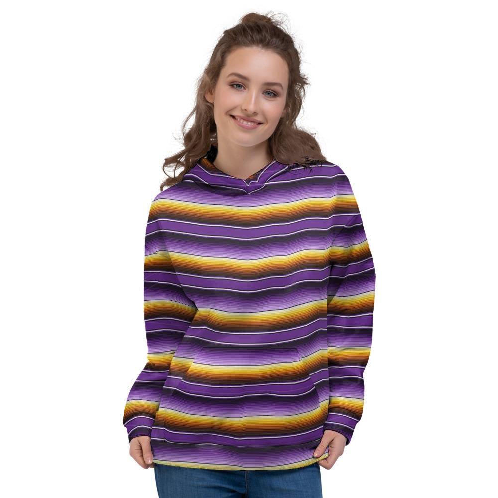 Yellow And Purple Mexican Baja Women’S Hoodie