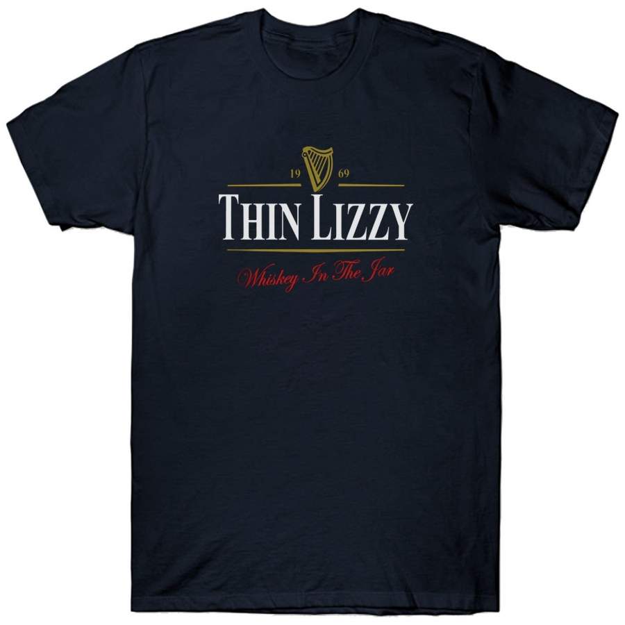 Thin Lizzy Guinness Men’s T Shirt Funny Retro Vintage Top