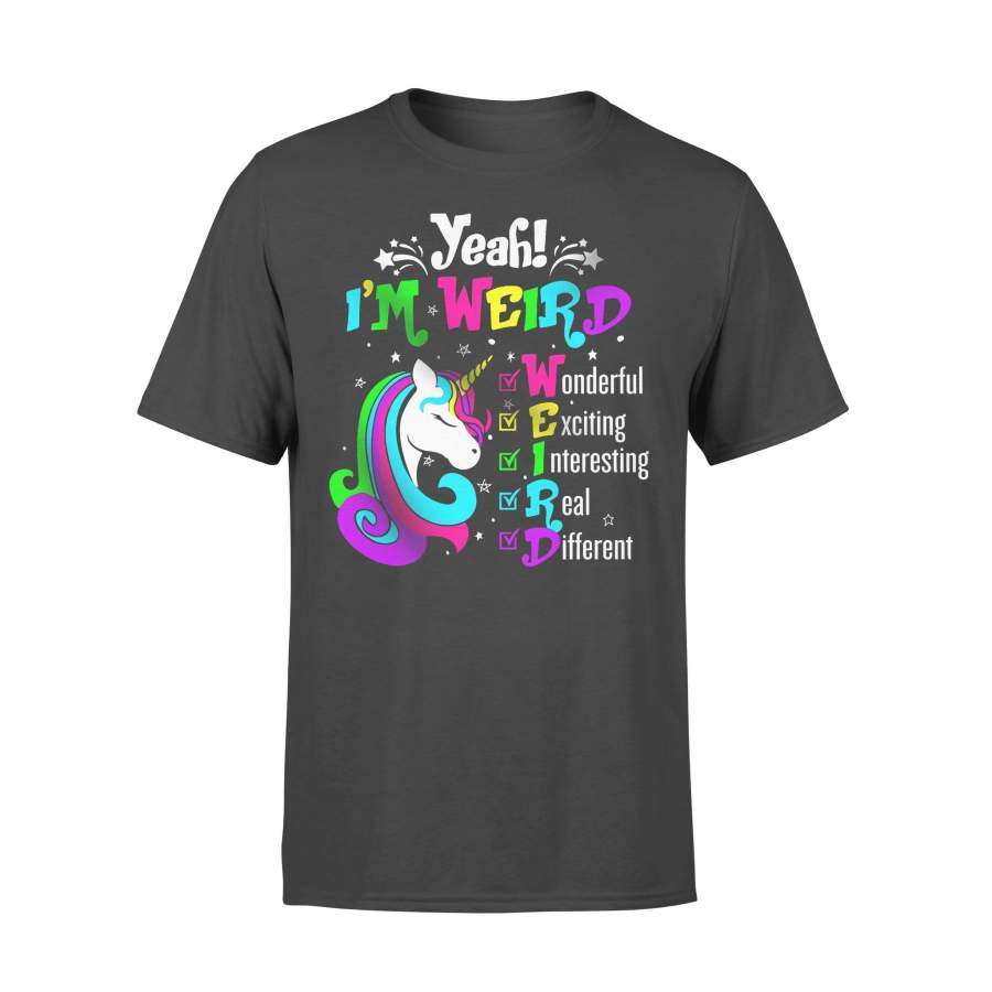 Yeah I’m Weird Definition Unicorn T-shirt