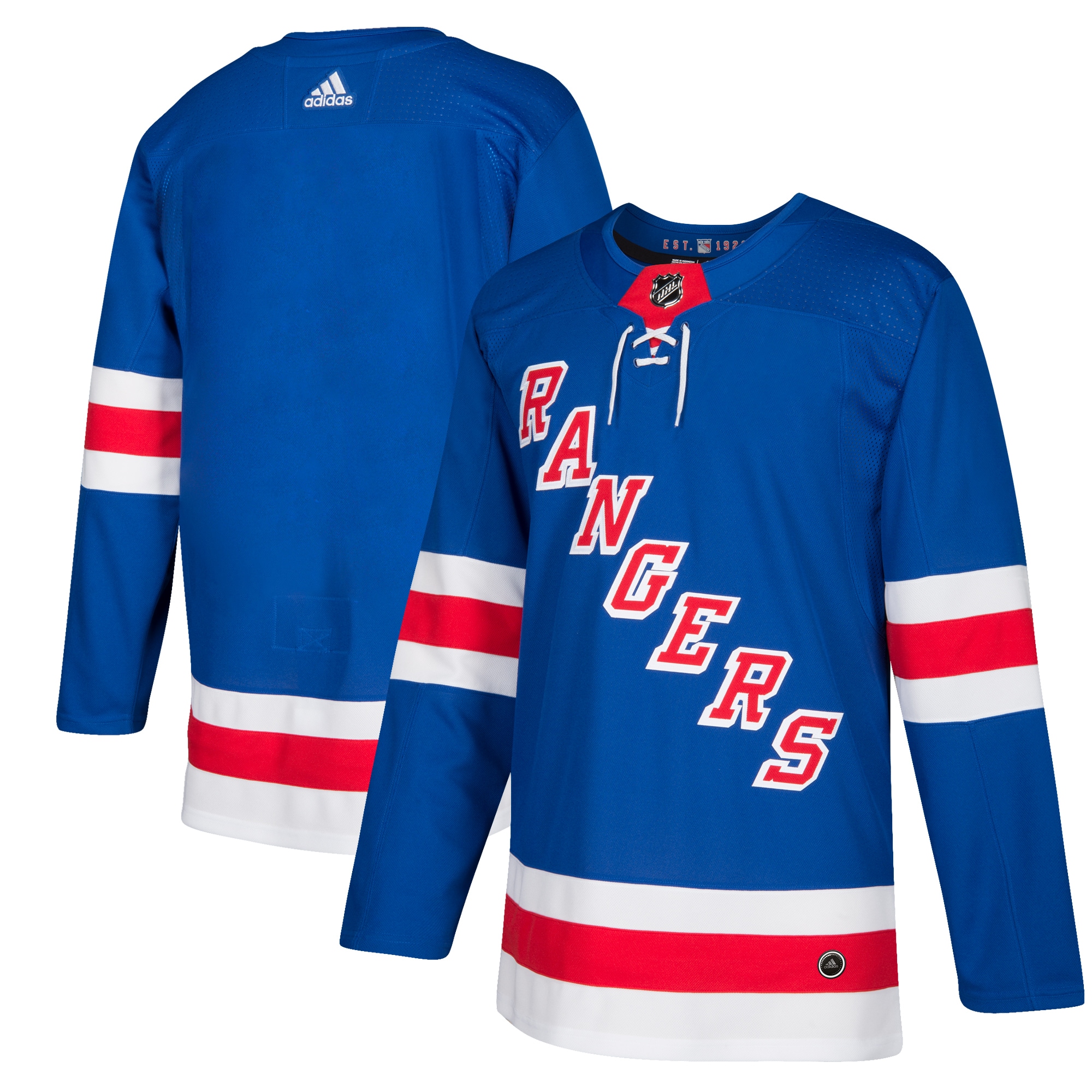 New York Rangers Home Authentic Blank Jersey – Royal