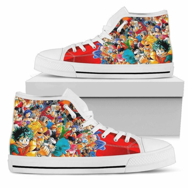 My Hero Academia Characters Sneakers High Top Shoes High Top Shoes - My hero academia collection