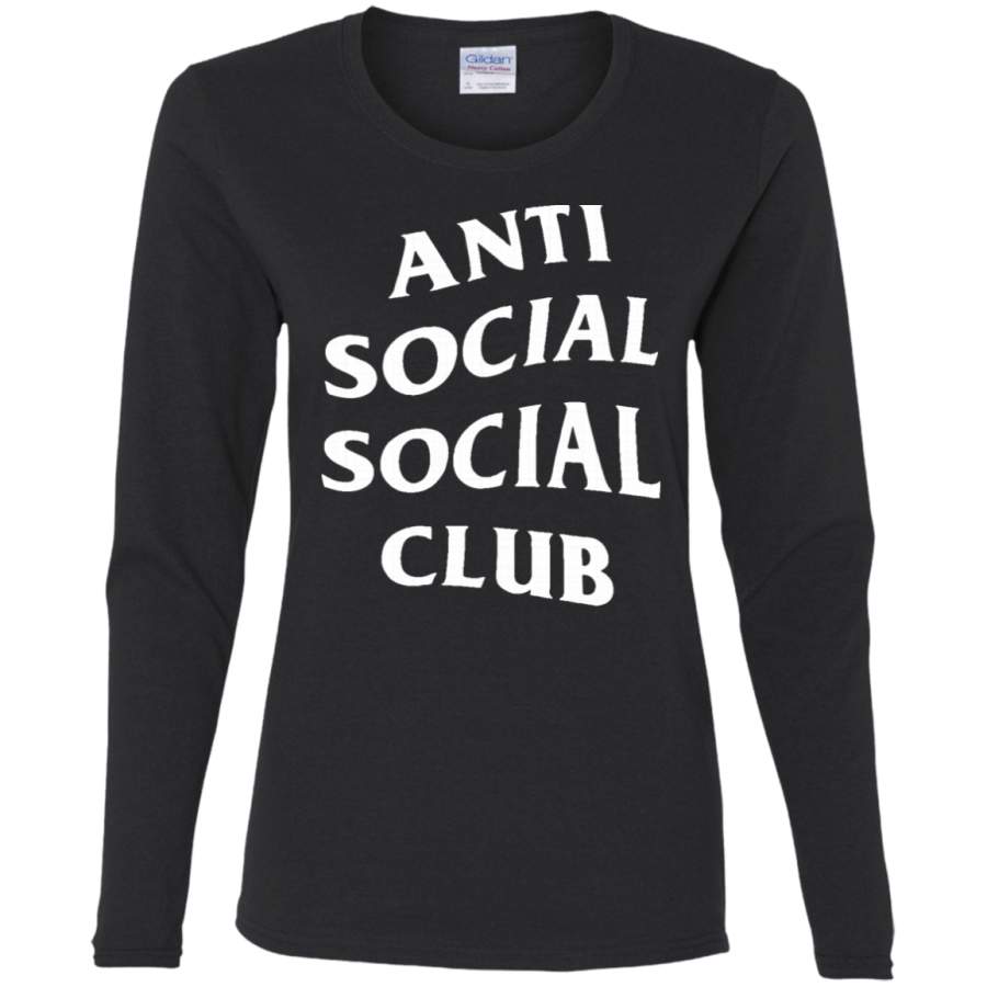 AGR Anti Social Social Club Ladies’ Cotton LS T-Shirt