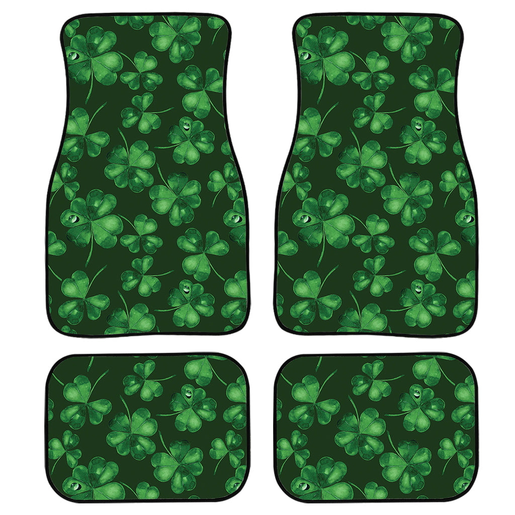 Watercolor Saint Patrick’S Day Print Front And Back Car Floor Mats, Front Car Mat