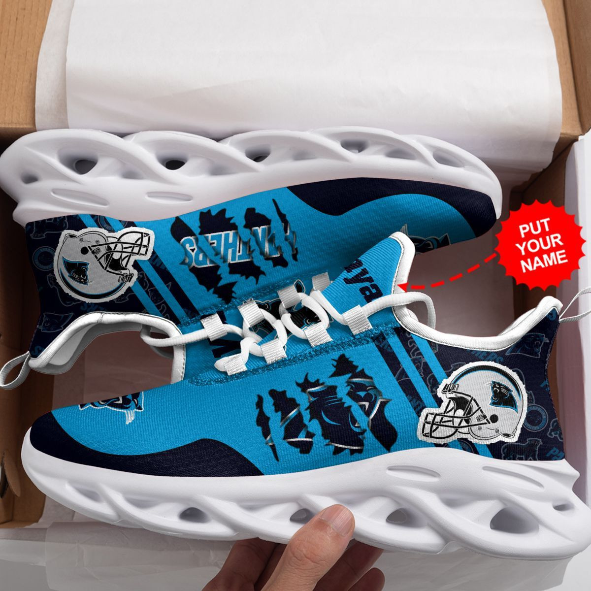 Carolina Panthers Custom Personalized Max Soul Sneakers Running Sports Shoes For Men Women