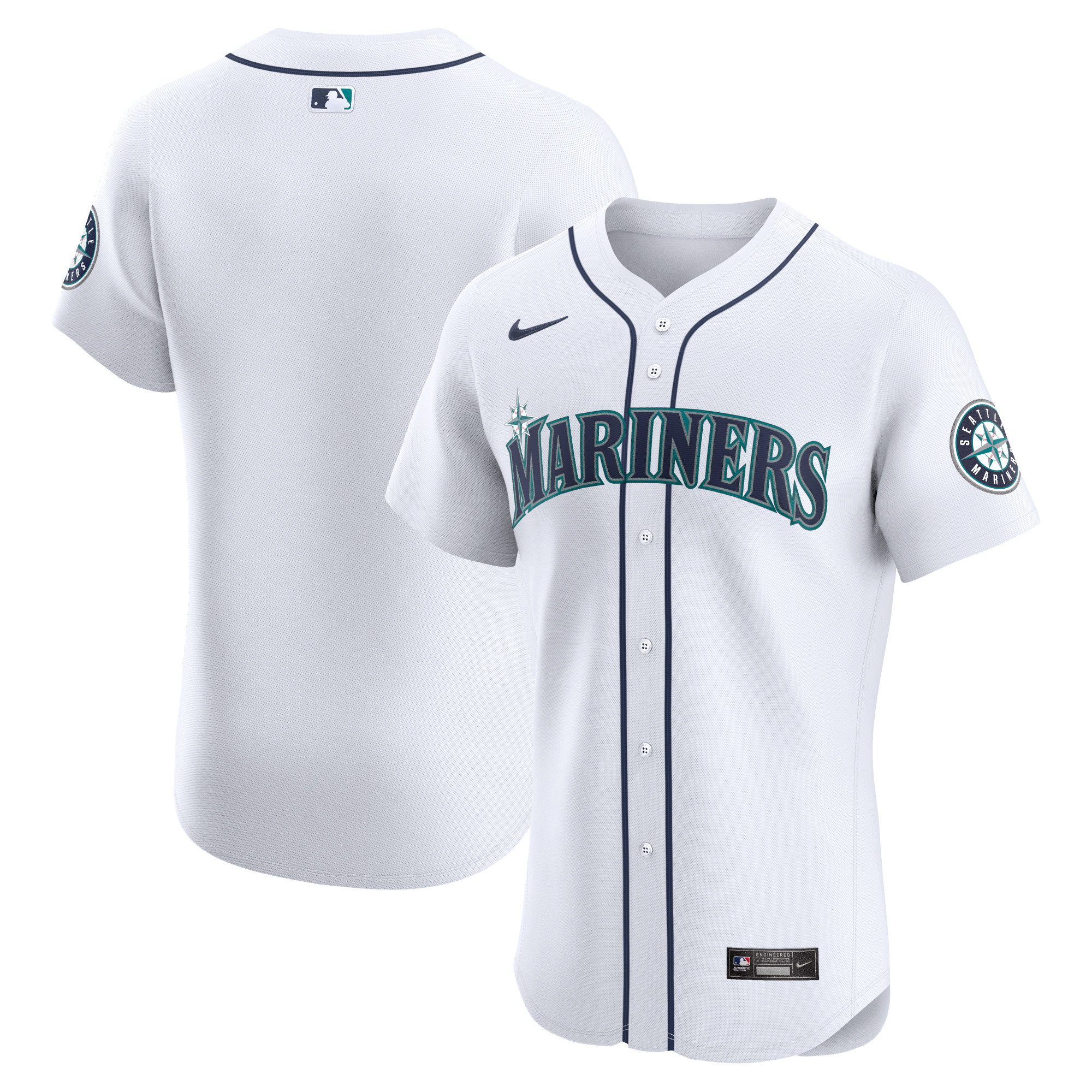 Seattle Mariners Home Elite Jersey – White