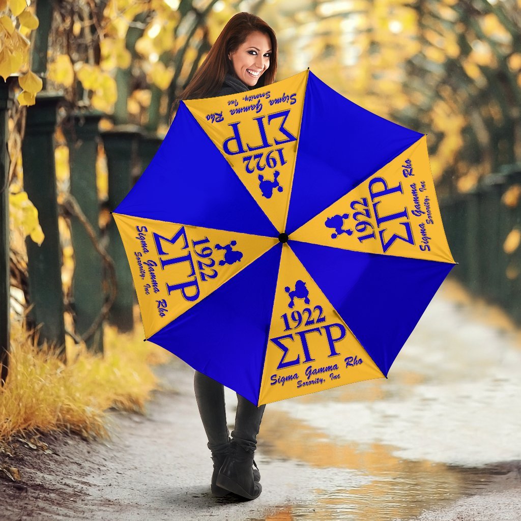 Sigma Gamma Rho Sorority 1922 3D Printed Umbrella