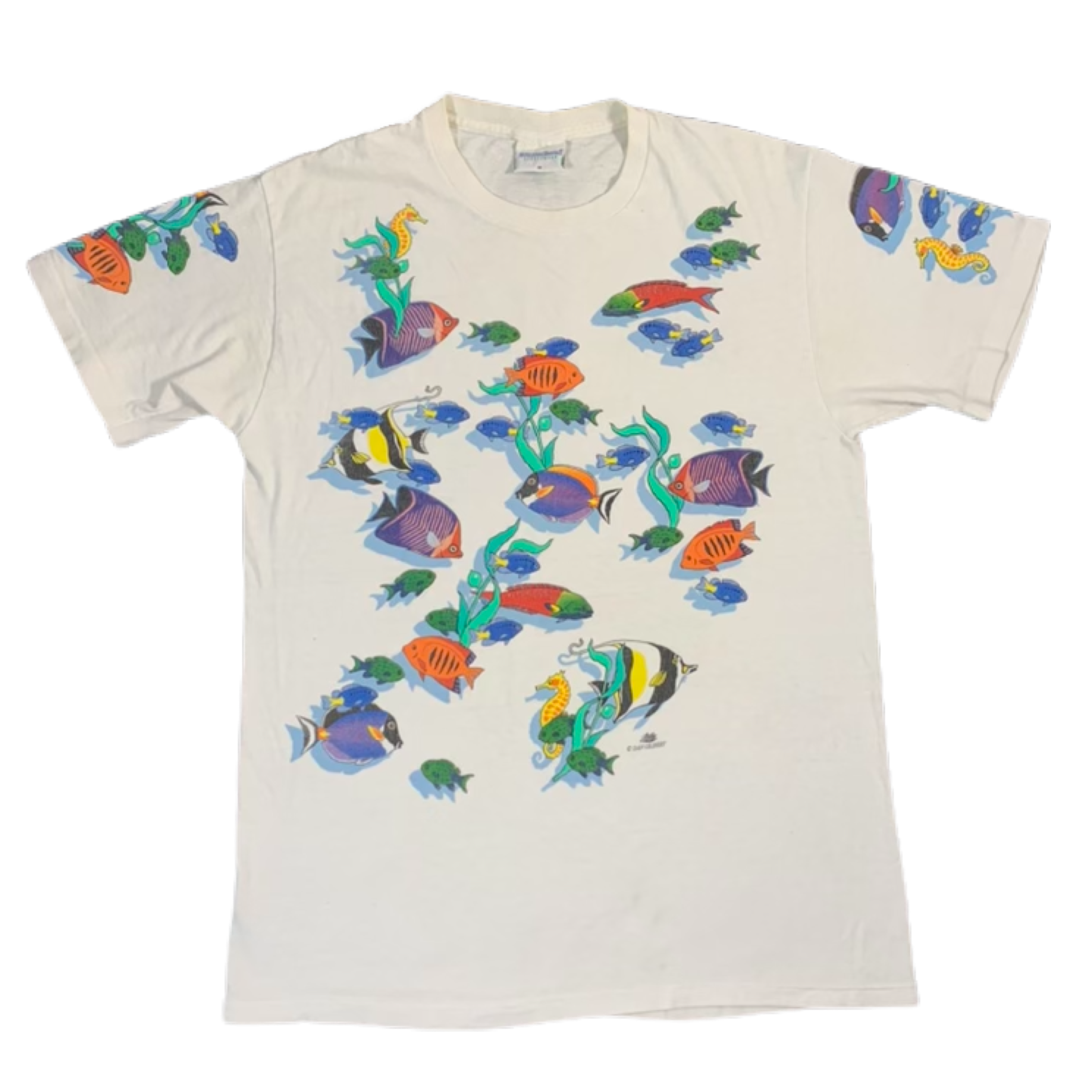 Vintage Ocean Life “Maine” All Over Print T-Shirt