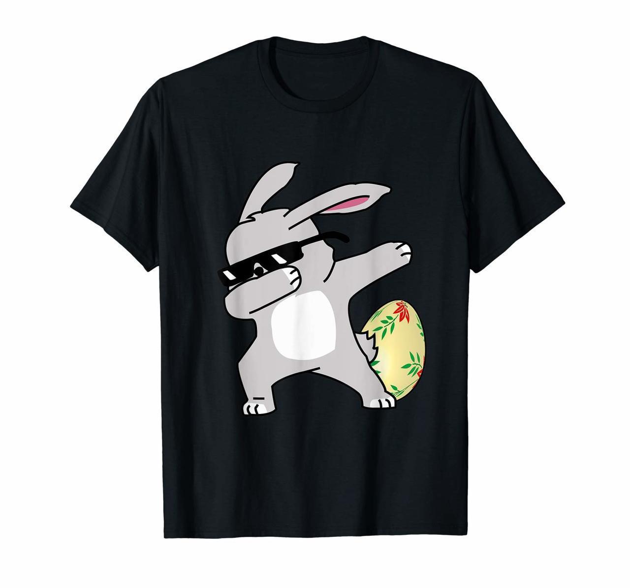 Dabbing Bunny Happy Easter Day T Shirt Rabbit Eggs Dab It