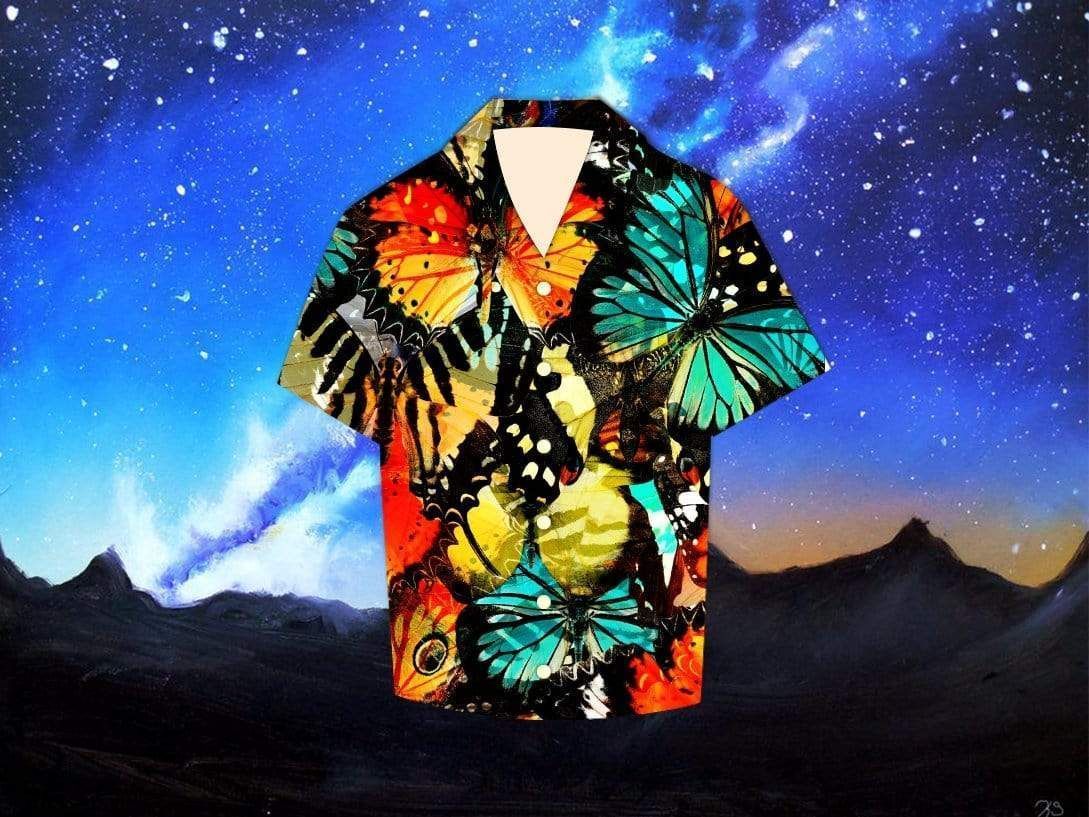 Shop From 1000 Unique Colorful Butterfly Pattern Hawaii Aloha Shirts Ha111369