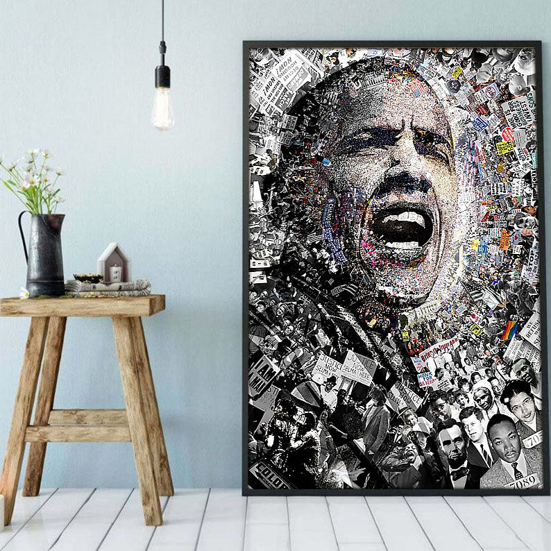 South Africa Custom Canvas Prints Modern Black Power Poster Print Black Woman Black King Stunning  Ready To Hang Canvas Wall Art