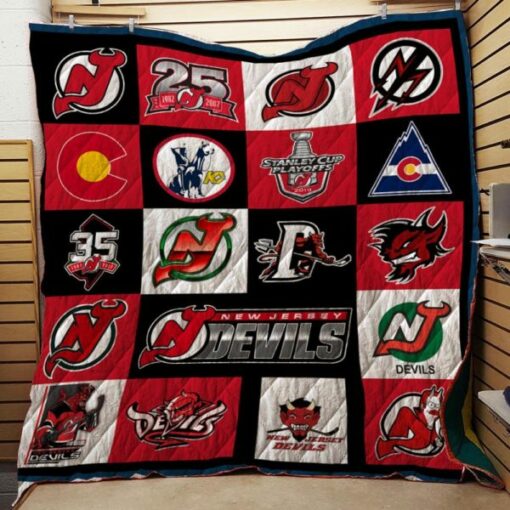 New Jersey Devils 3 Quilt Blanket A95