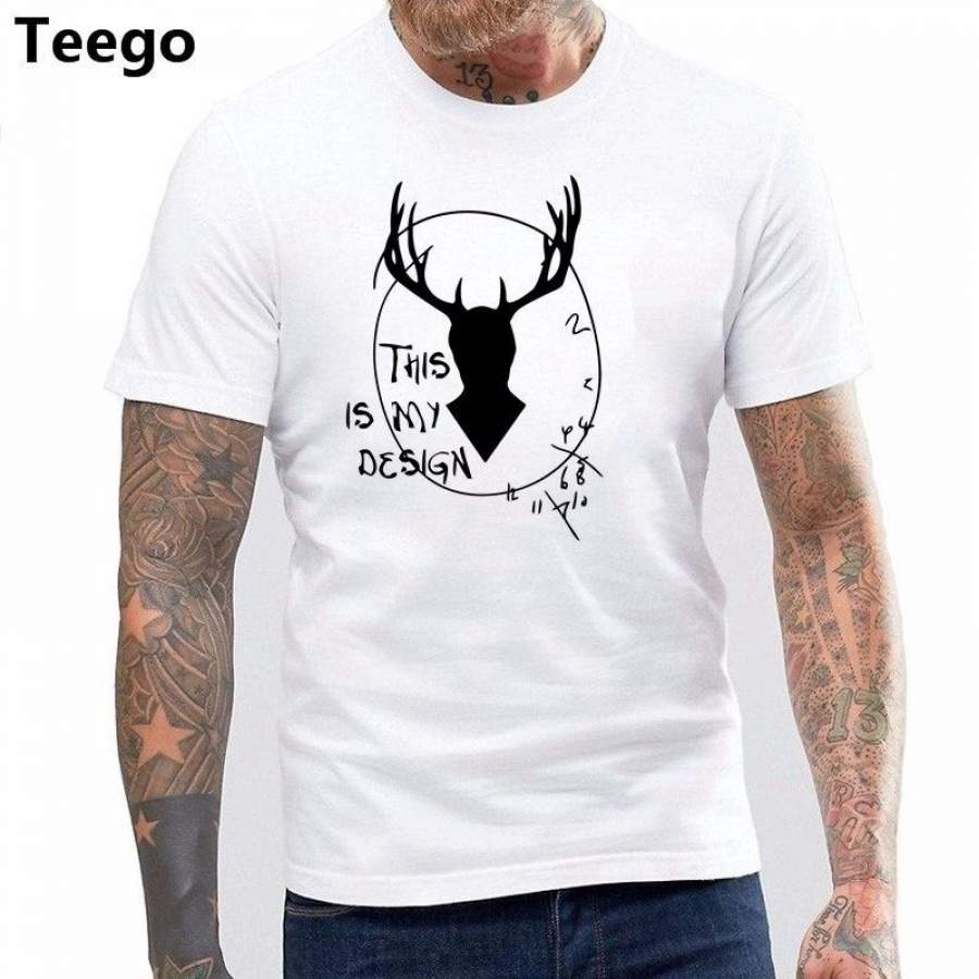 Latest Short Sleeve Cotton Hannibal – This Is My Des Casual T Shirt Men Large Size Vintage T Shirt