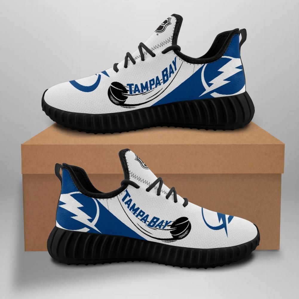 Tampa Bay Lightning New Hockey Custom Shoes Sport Sneakers Tampa Bay Lightning Yeezy Boost