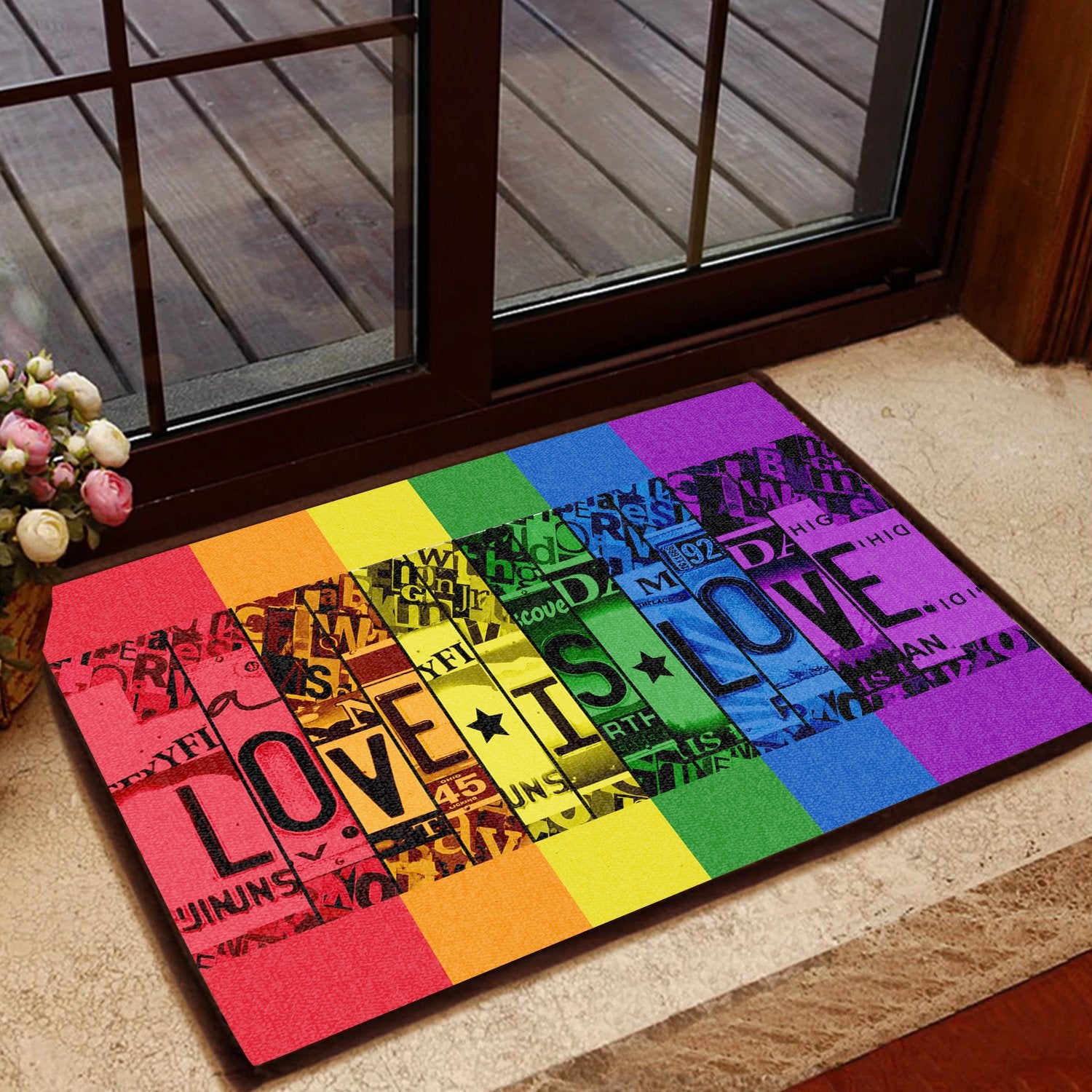 Love Is Love All Over Printing Doormat Pre2180