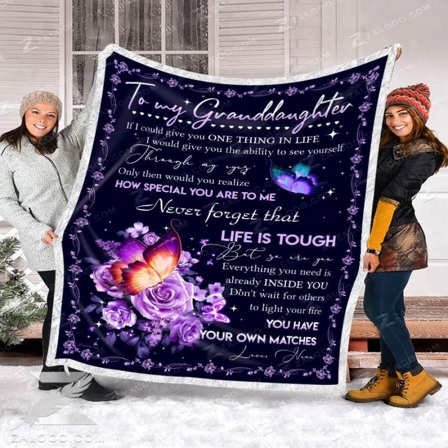 Zalooo – Fleece Blanket – To My Granddaughter – Your Own Matches