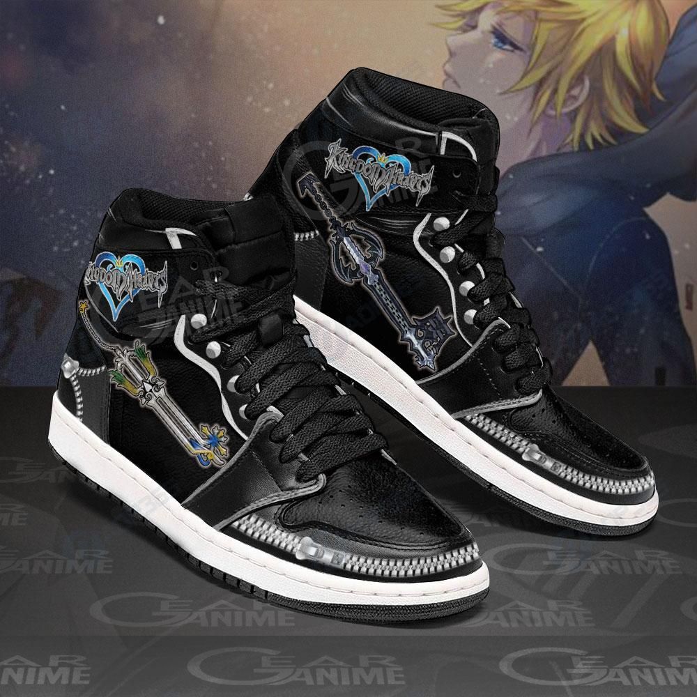 Kingdom Hearts Roxas Sword Sneakers Anime Shoes Air Jordan 13 Shoes Hajd2403339