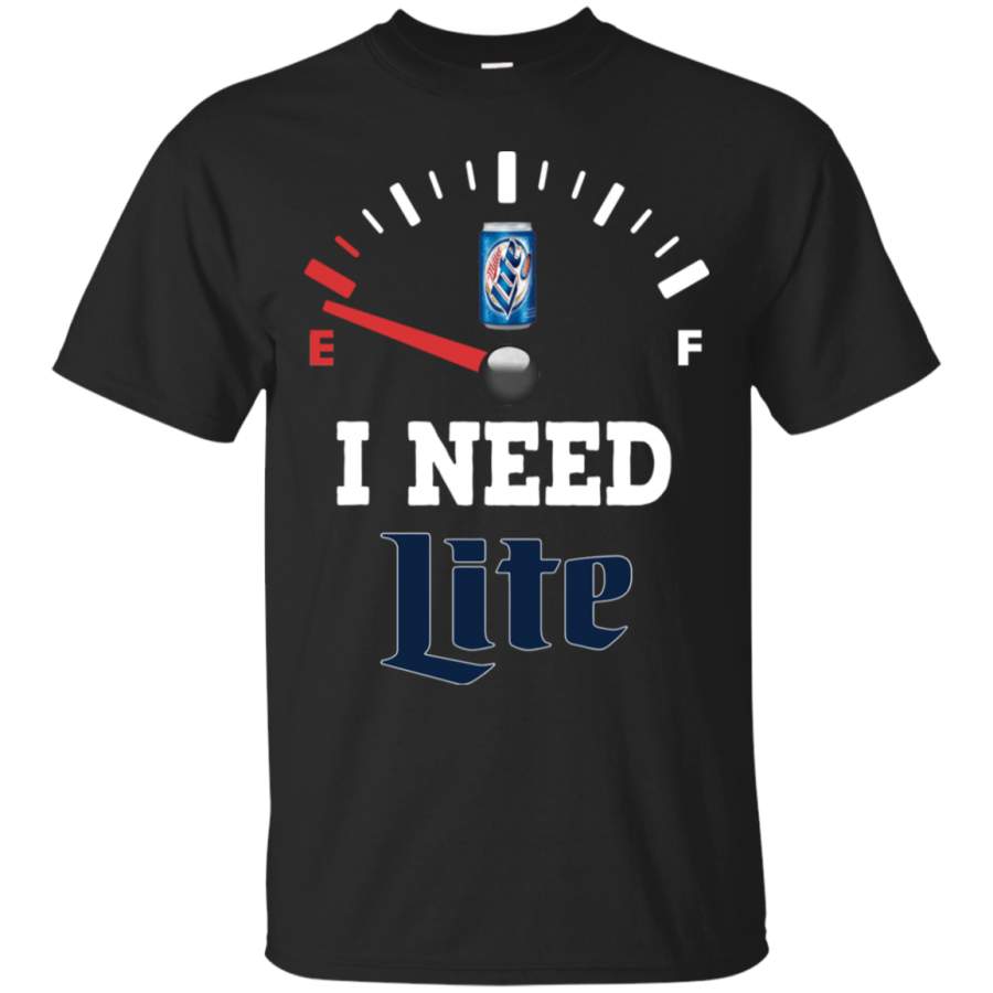 AGR All I Need Is Lite Beer Brand Funny T-Shirt