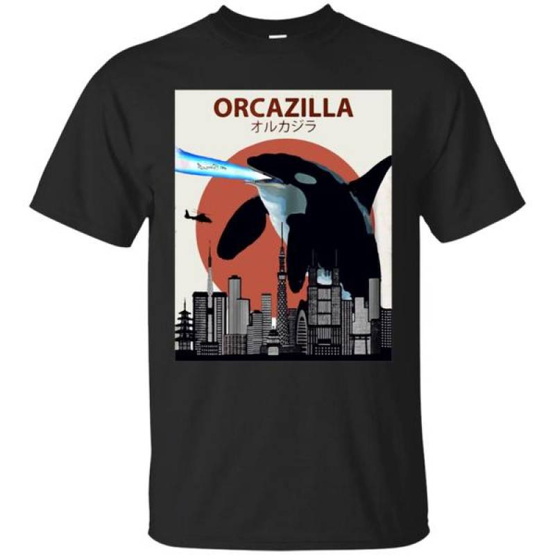 Orcazilla Funny Killer Whale Shirt