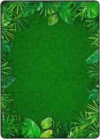 Flagship Carpets Rainforest Leafy Border Grass Green Rug TTVNVWV DNNTVN ...
