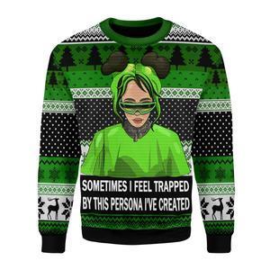 Sometimes I Feel Trapped By This Persona I’Ve Created Ugly Christmas Sweater | Unisex | Adult | Us3373