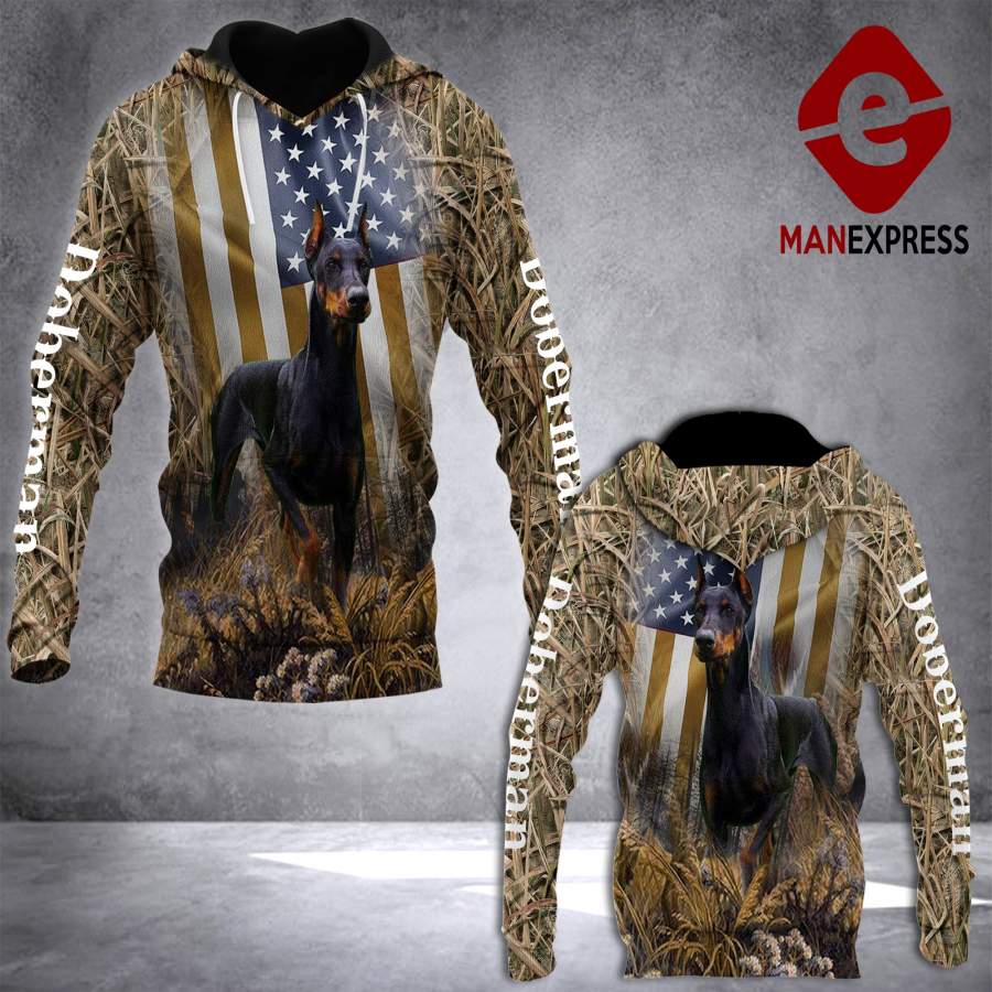 Doberman 3D ALL OVER PRINTED HOODIE LMT