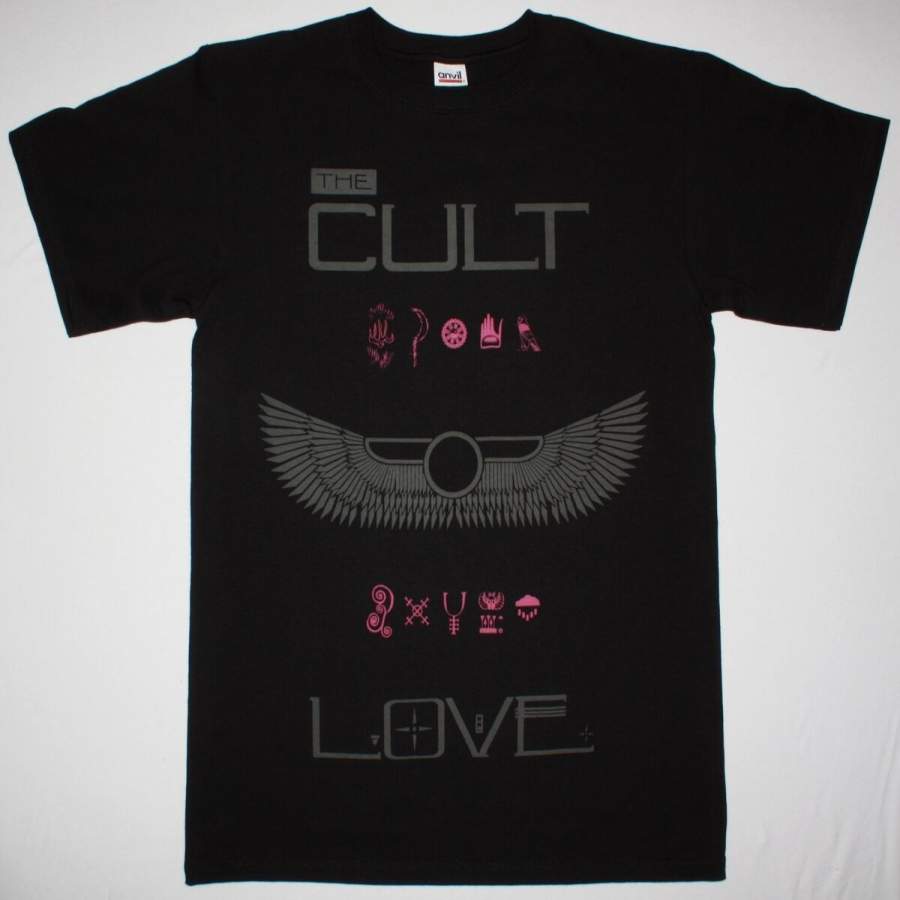 The Cult Love’85 Hard Heavy Goth Rock Band U2 Inxs R.e.m. New Black T-shirt