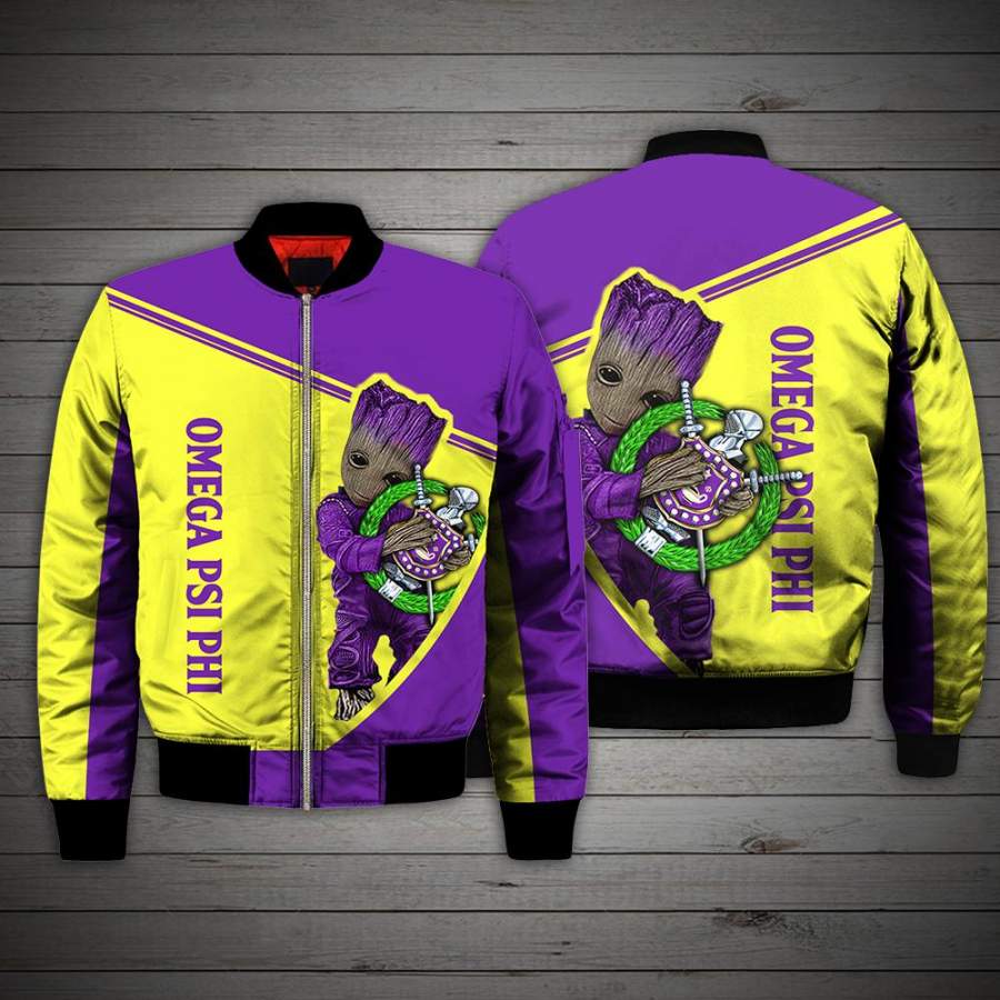 3D ALL OVER OMEGA PSI PHI BOMBER JACKET 14112019