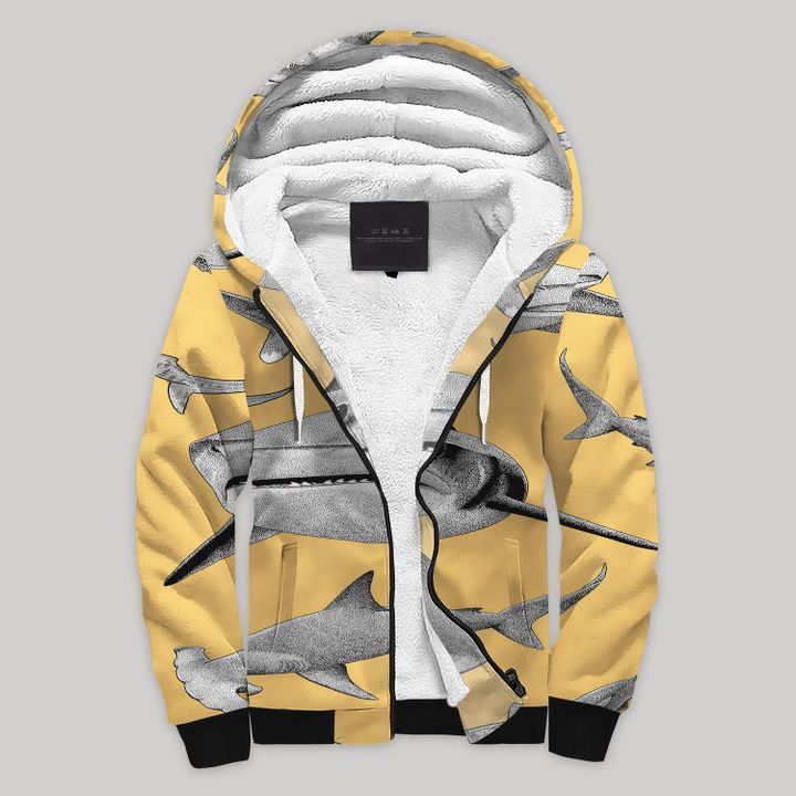 Shark Blanket Fleece Zip Hoodie All Over Print | Fz1055