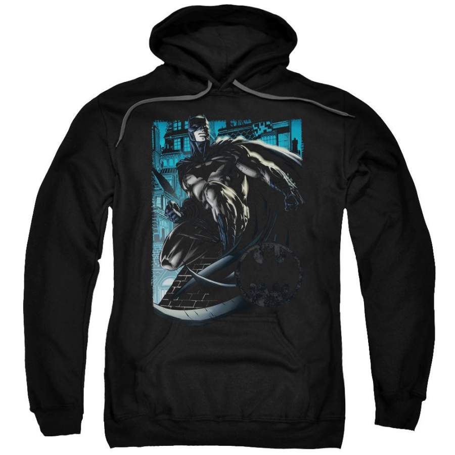 Batman – Knight Falls In Gotham Adult Pull Over Hoodie