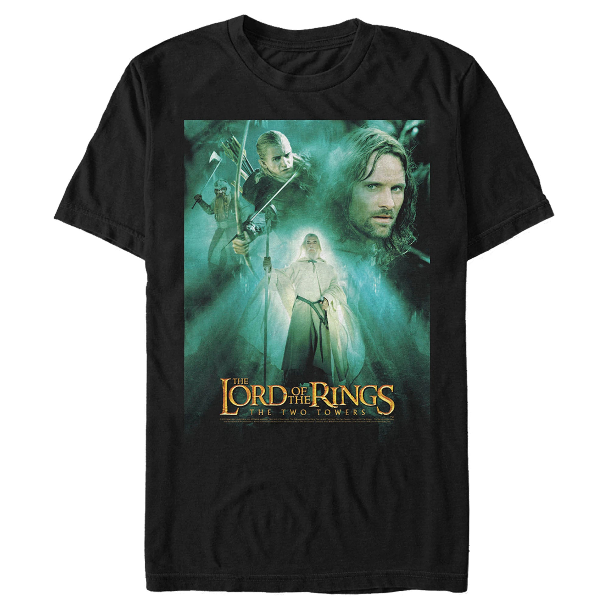 The Lord Of The Rings Men’S Two Towers Hero Group  T-Shirt