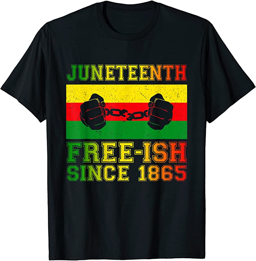 Black Queen Juneteenth Flag Celebrating Freedom 1865 T-Shirt