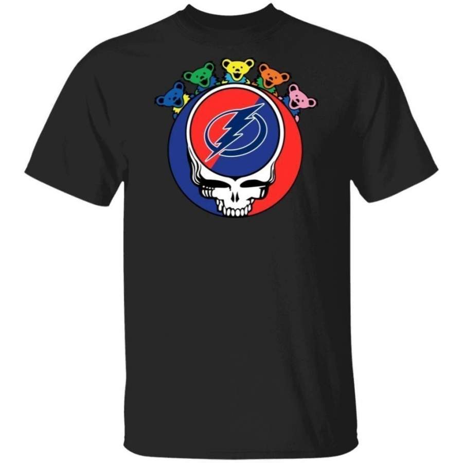 Grateful Dead Mixed Tampa Bay Lightning Hockey Shirt Cool Gift MN09