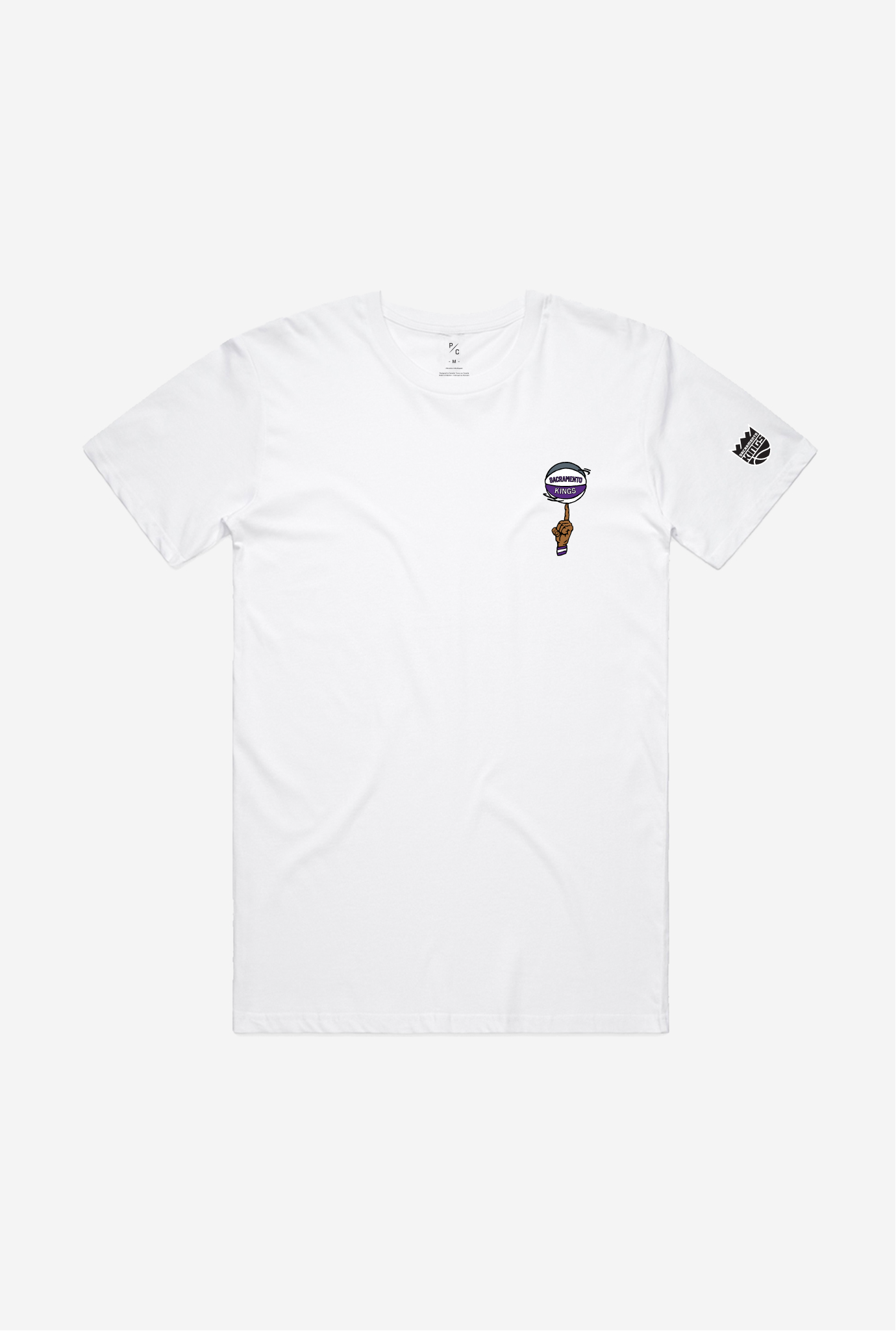 Sacramento Kings Spinning Ball T-Shirt – White