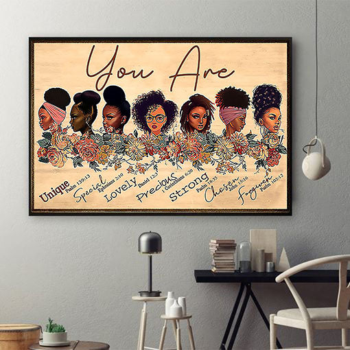 Black African American Poster Unique Afrocentric Poster Print Empowered Women African King Bedroom Wall Appealing Wall Art For Living Room