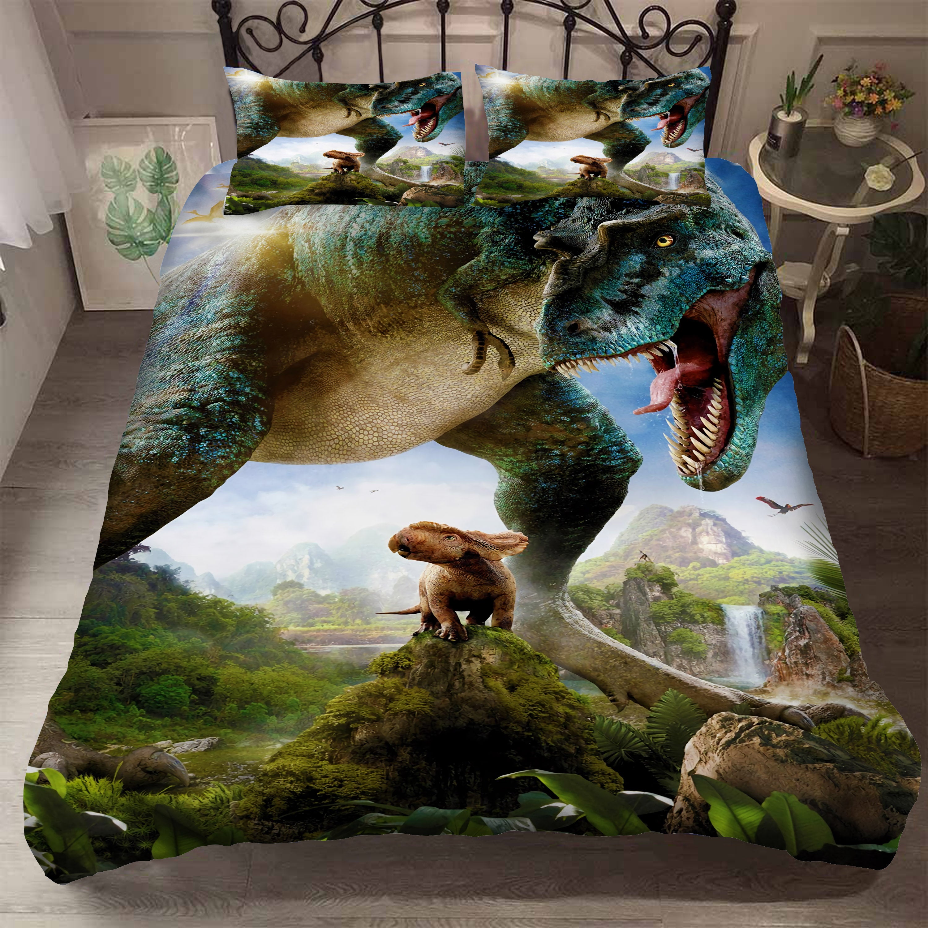 3D Animal Skeleton Jurassic Park Quilt Cover Set Bedding Set Duvet Cover Pillowcases 14