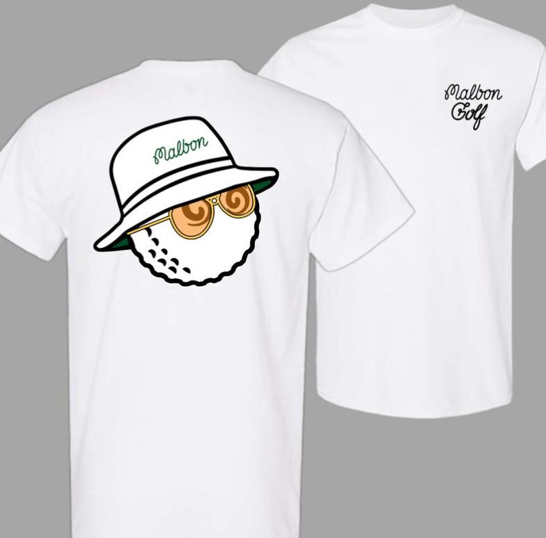 Malbon Golf Buckets SThompson 2 Sided T-Shirt, Classic Cotton Top, Trendy Graphic Golf Shirt for Men and Women, Menswear Top, Casual Summer Outfits