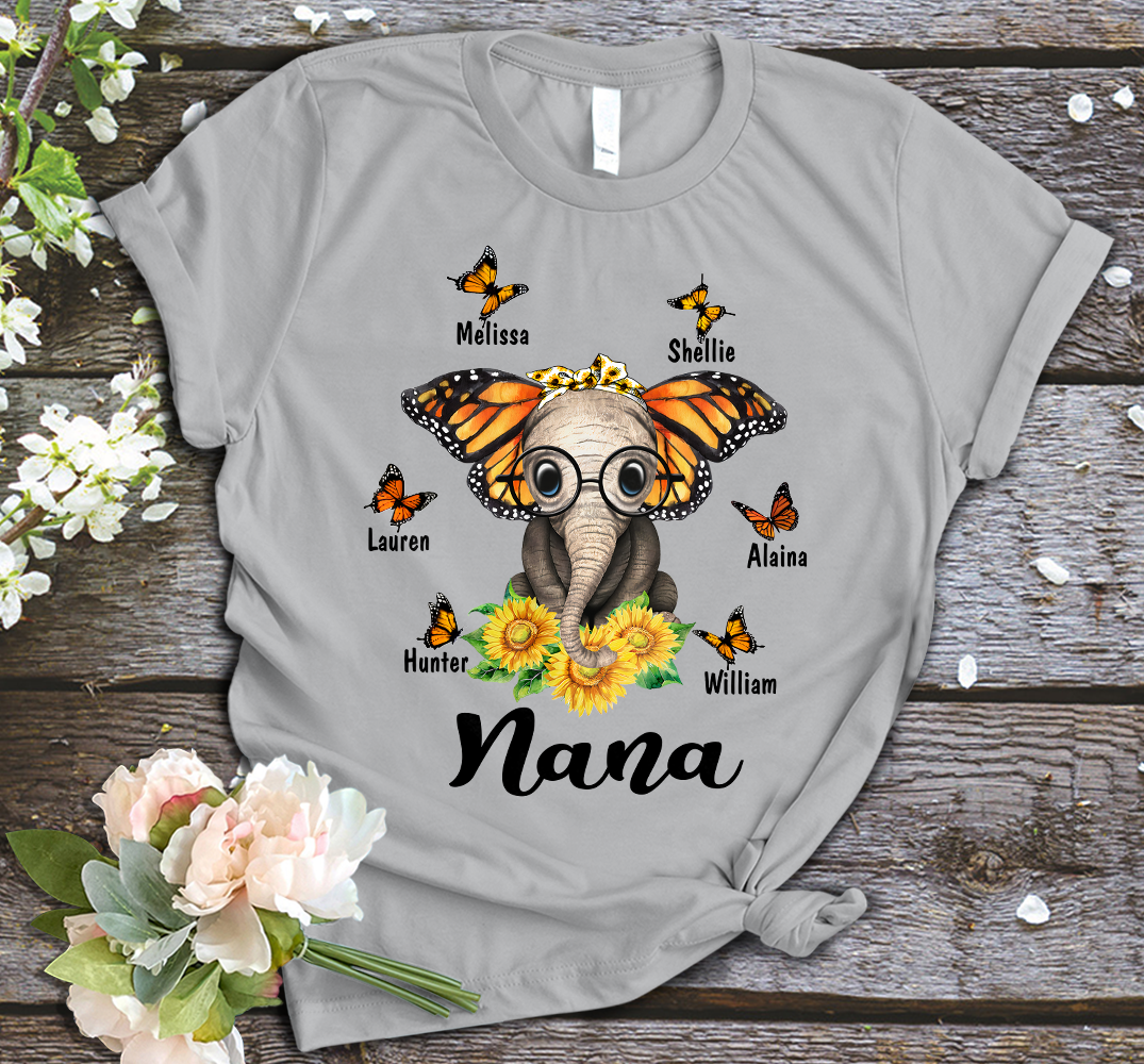 Apayprint – Best Nana Elephant Cute | Personalized T-Shirt