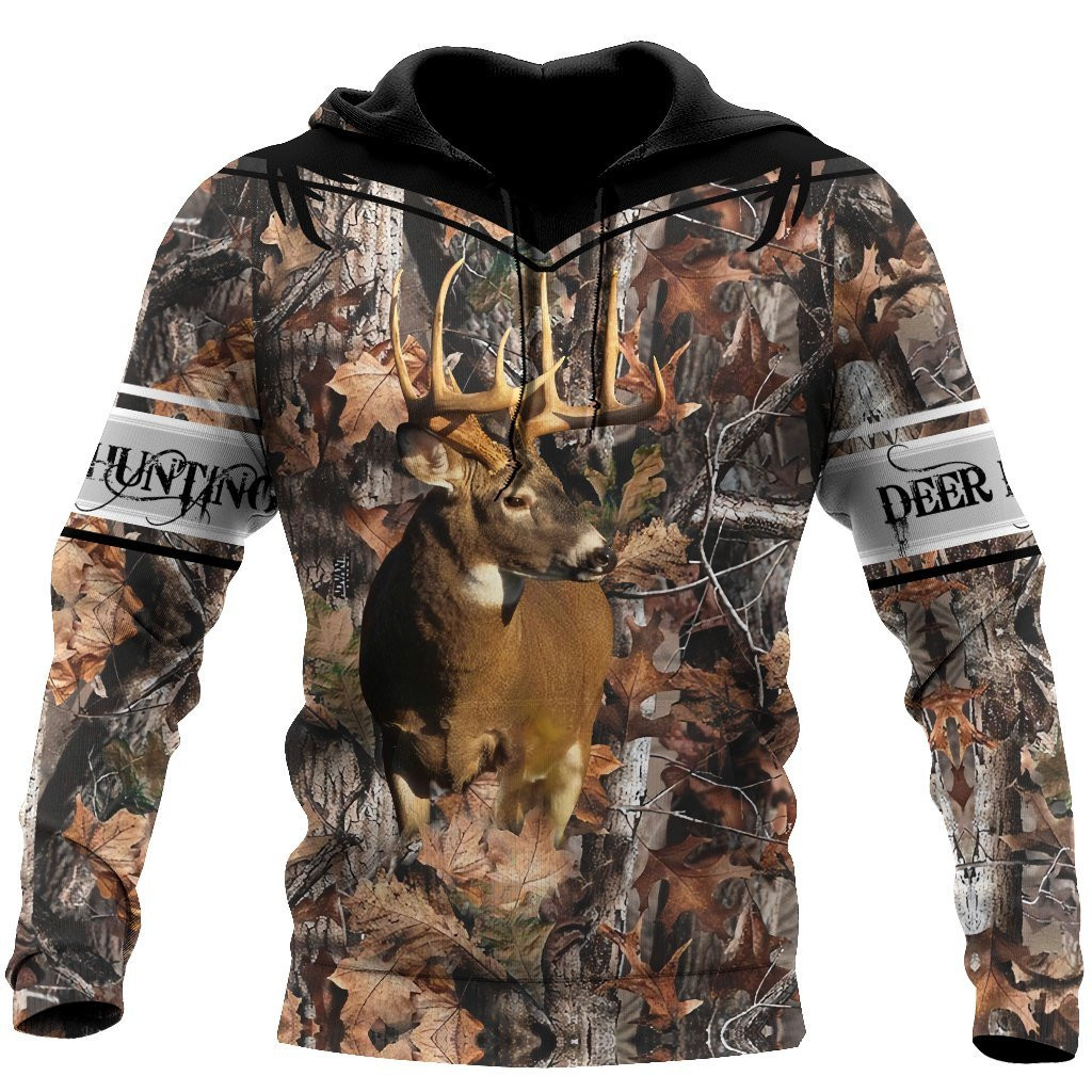 Camo Deer Hunter 3D All Over Print Hoodie For Men Women