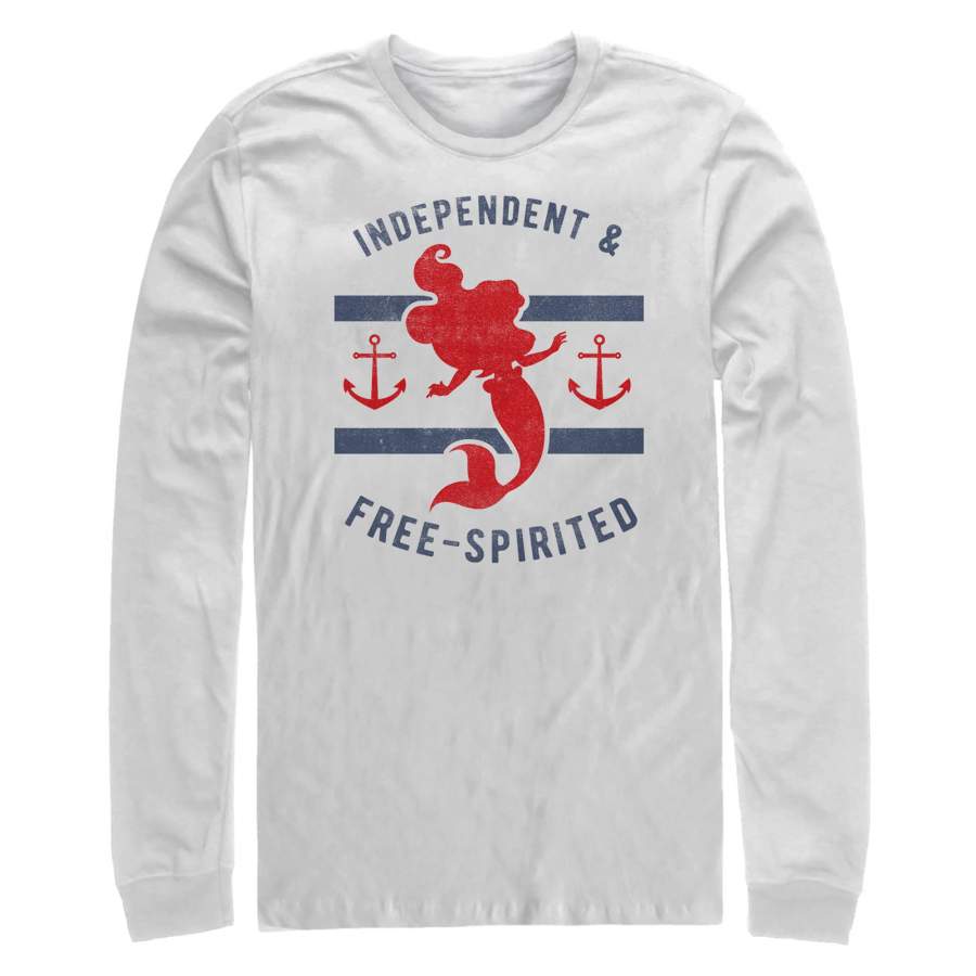 The Little Mermaid Men’s Nautical Spirit  Long Sleeve Shirt