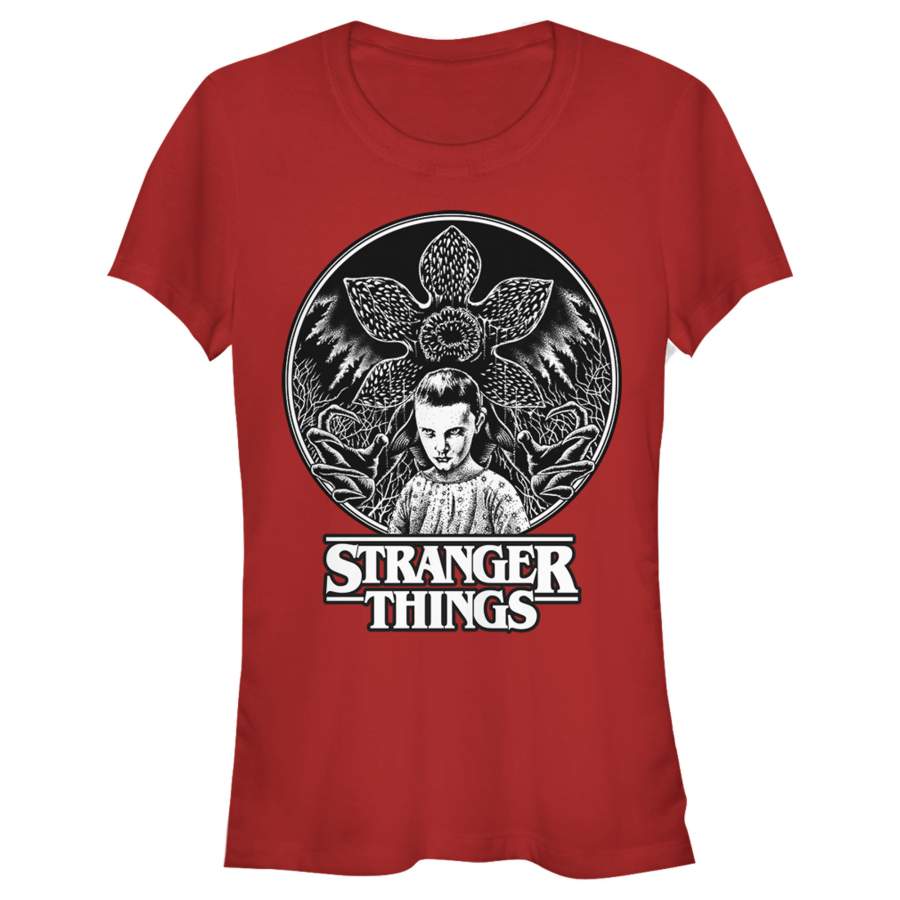 Stranger Things Junior’s Eleven Glowering Flower  T Shirt