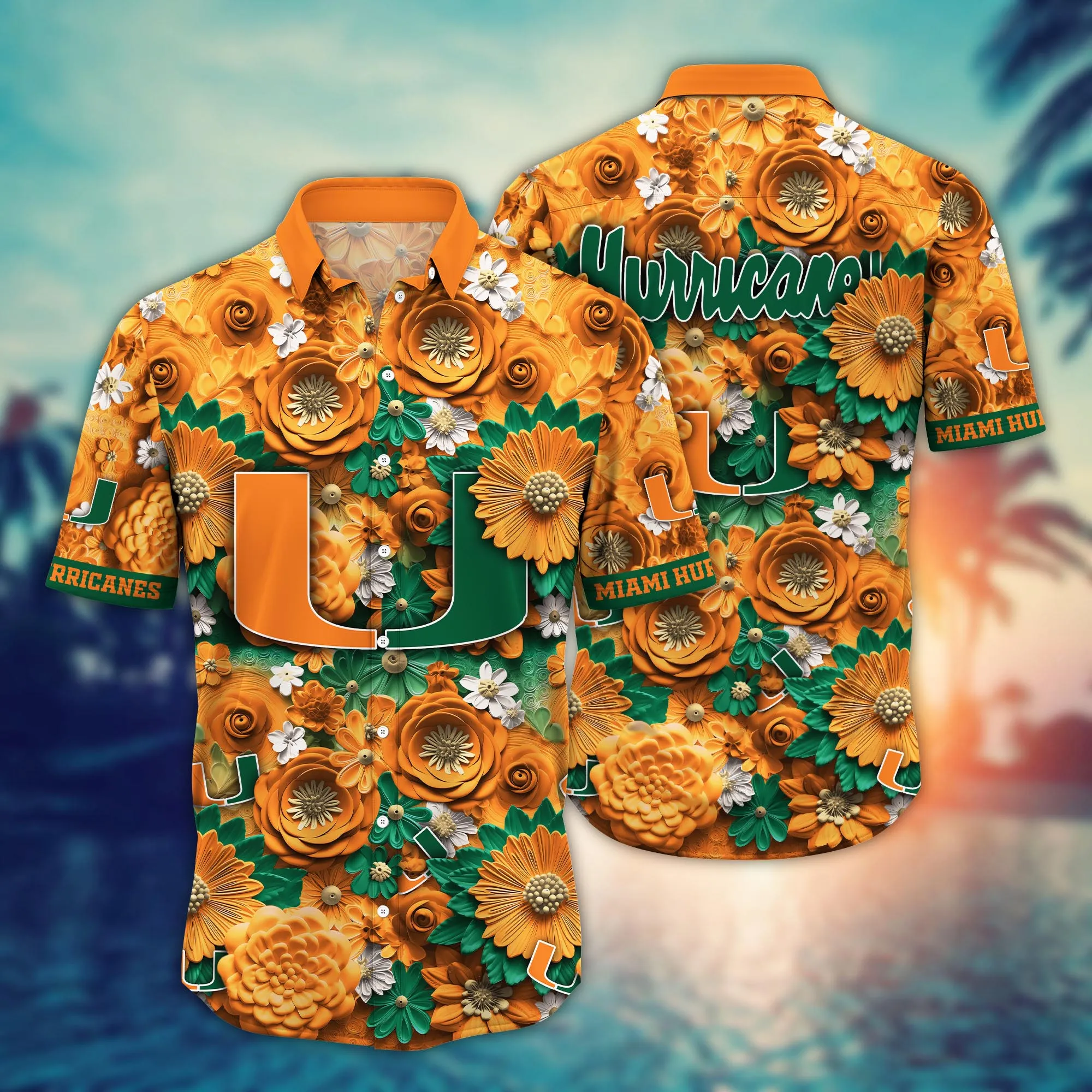 Miami Hurricanes NCCA Hawaiian Shirt Trending For This Summer Customize Shirt Any Team