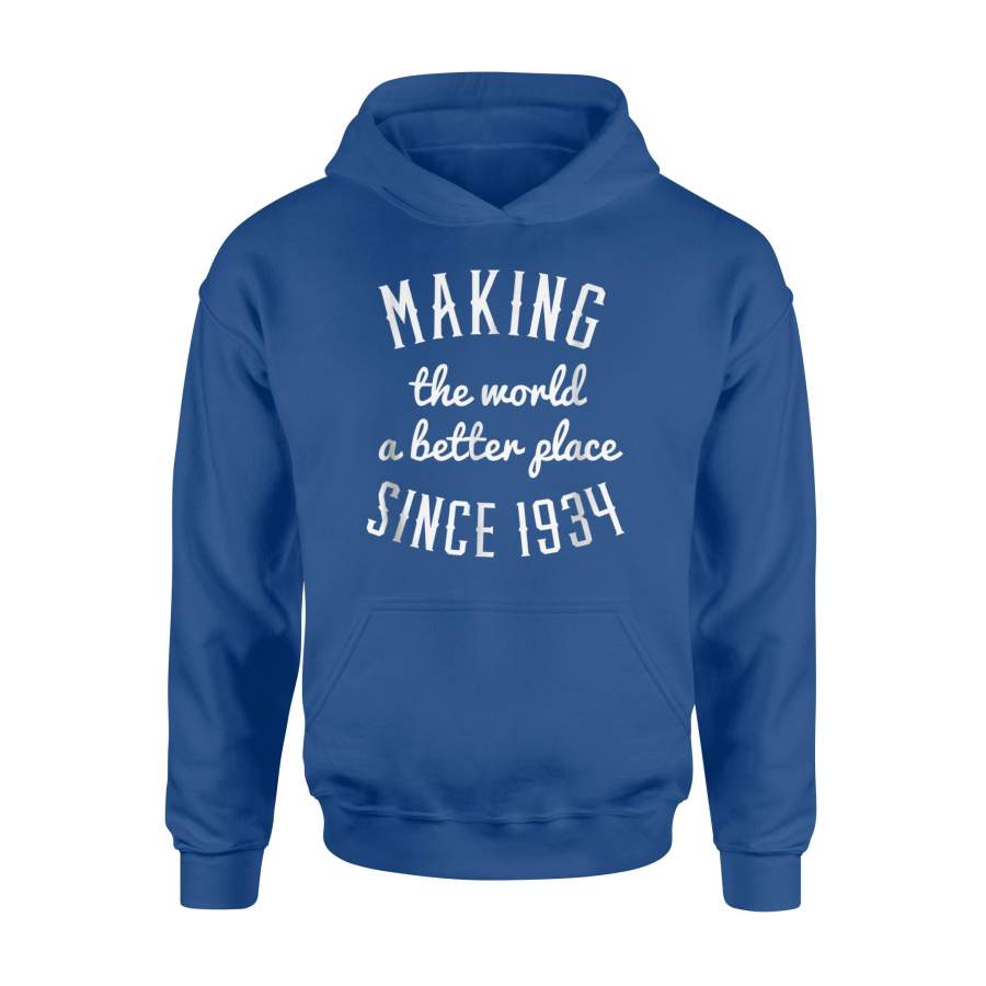 84th Birthday 1934 Cute Custom Turning 84 Hoodie