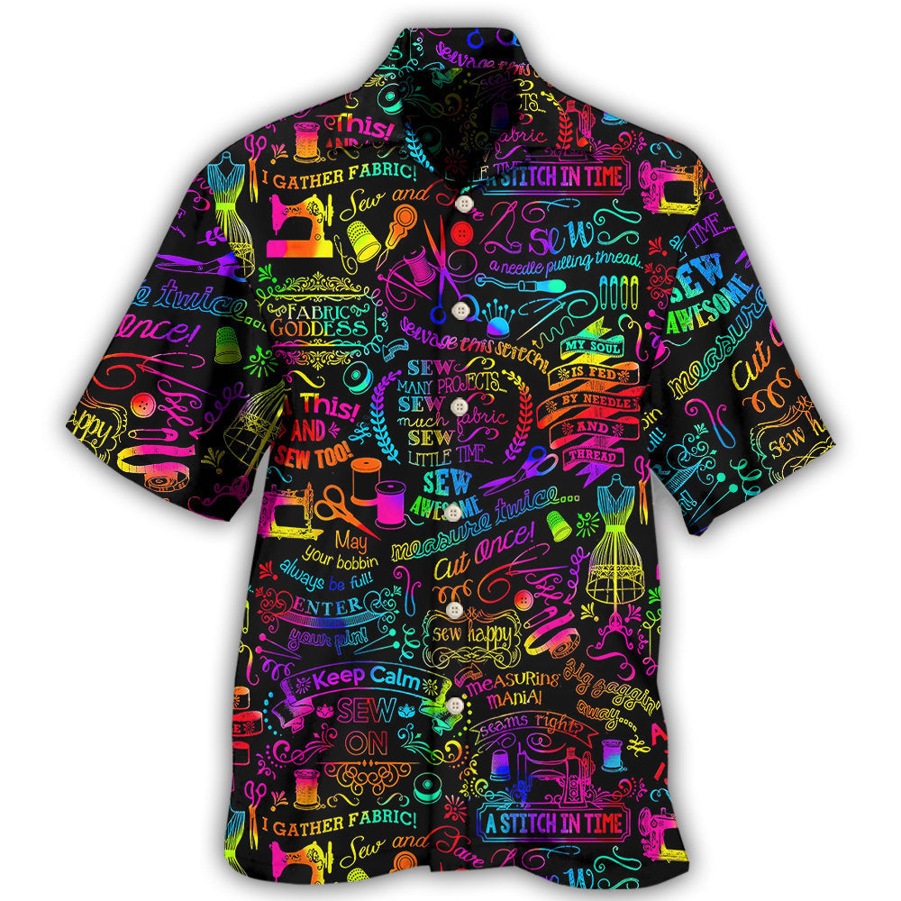 Beautiful Sewing Words Hawaii Shirt Ha100062