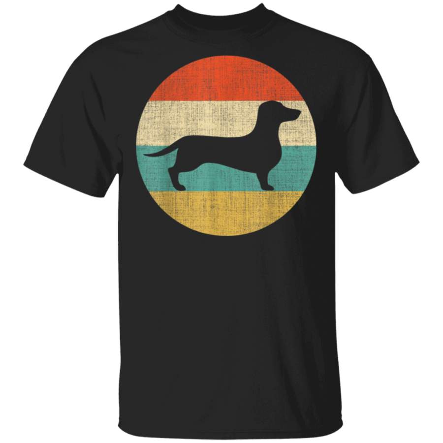 Retro Dachshund Dog GiftVintage Dachshund For Men Women TShirt