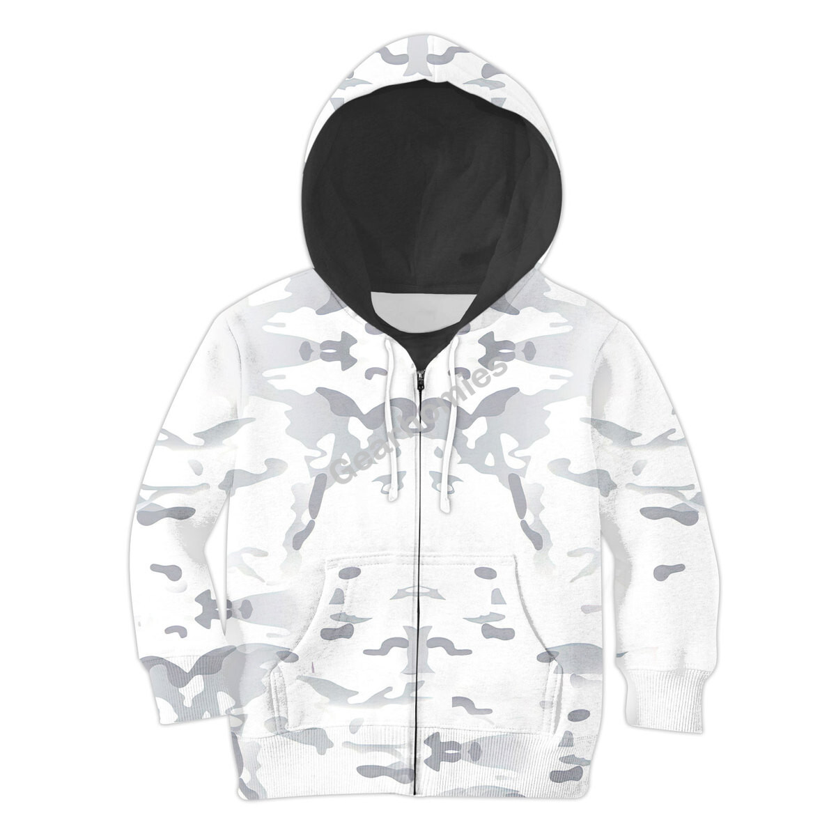 Alpine Multi Camo Kid Zip Hoodie